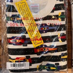 Hanna Andersson Striped Race Car Pajama set US 10 | 140cm
